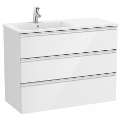 Pack Unik mueble de 3 cajones + lavabo a la izquierda THE GAP - ROCA