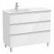 Pack Unik mueble de 3 cajones + lavabo a la izquierda THE GAP - ROCA