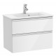 Pack Unik mueble base compacto de 2 cajones + lavabo THE GAP - ROCA