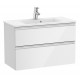Pack Unik mueble base compacto de 2 cajones + lavabo THE GAP - ROCA