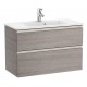 Pack Unik mueble base compacto de 2 cajones + lavabo THE GAP - ROCA