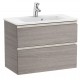 Pack Unik mueble base compacto de 2 cajones + lavabo THE GAP - ROCA