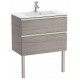 Pack Unik mueble base compacto de 2 cajones + lavabo THE GAP - ROCA