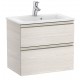 Pack Unik mueble base compacto de 2 cajones + lavabo THE GAP - ROCA