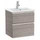 Pack Unik mueble base compacto de 2 cajones + lavabo THE GAP - ROCA