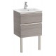 Pack Unik mueble base compacto de 2 cajones + lavabo THE GAP - ROCA