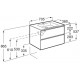 Pack Unik mueble base compacto de 2 cajones + lavabo THE GAP - ROCA