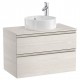 Mueble base de 2 cajones para lavabo de sobre encimera central THE GAP - ROCA