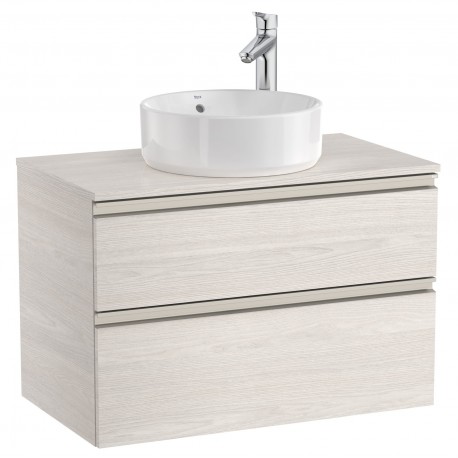 Mueble base de 2 cajones para lavabo de sobre encimera central THE GAP - ROCA