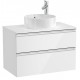 Mueble base de 2 cajones para lavabo de sobre encimera central THE GAP - ROCA