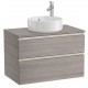 Mueble base de 2 cajones para lavabo de sobre encimera central THE GAP - ROCA