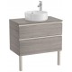 Mueble base de 2 cajones para lavabo de sobre encimera central THE GAP - ROCA