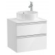 Mueble base de 2 cajones para lavabo de sobre encimera central THE GAP - ROCA