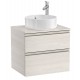 Mueble base de 2 cajones para lavabo de sobre encimera central THE GAP - ROCA