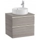 Mueble base de 2 cajones para lavabo de sobre encimera central THE GAP - ROCA