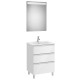 Conjunto de mueble 3 cajones, lavabo y espejo con LED THE GAP - ROCA