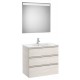 Conjunto de mueble 3 cajones, lavabo y espejo con LED THE GAP - ROCA