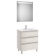 Conjunto de mueble 3 cajones, lavabo y espejo con LED THE GAP - ROCA