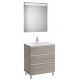Conjunto de mueble 3 cajones, lavabo y espejo con LED THE GAP - ROCA