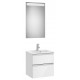 Pack mueble compacto de 2 cajones + lavabo + espejo LED THE GAP - ROCA