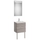 Pack mueble compacto de 2 cajones + lavabo + espejo LED THE GAP - ROCA