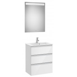 Pack mueble de 3 cajones, lavabo y espejo LED THE GAP - ROCA