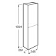 Mueble módulo de columna THE GAP - ROCA