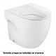 Taza de inodoro compacto adosado a pared con salida dual MERIDIAN - ROCA