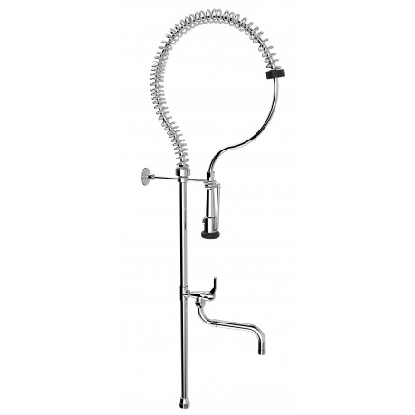 Grifo con caño espiral industrial de 2 salidas PRO INSTANT - ROCA