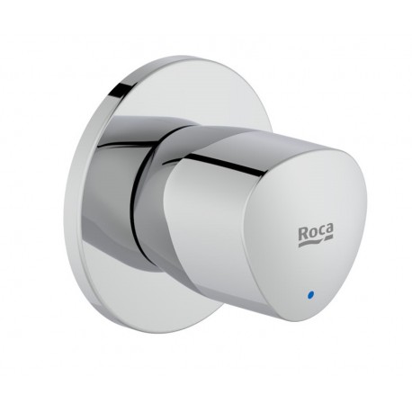Llave de paso recto de agua fría (índice azul) BRAVA - ROCA