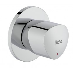 Llave de paso recto de agua caliente (índice rojo) BRAVA - ROCA
