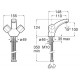 Grifo bimando para lavabo BRAVA - ROCA