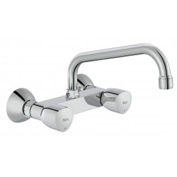 Grifo bimando exterior con caño superior giratorio BRAVA - ROCA