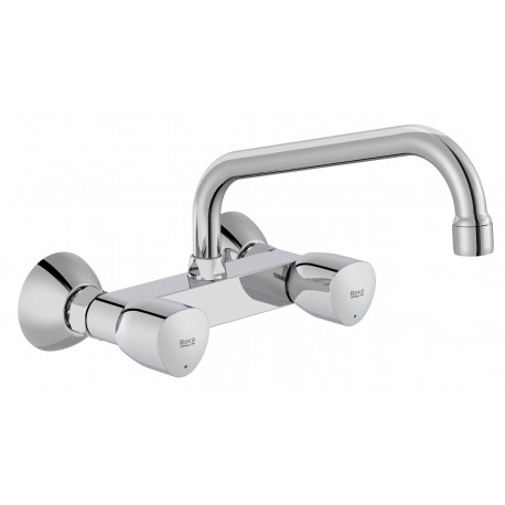 Grifo bimando exterior con caño superior giratorio BRAVA - ROCA