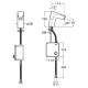 Grifería electrónica para lavabo (a pilas) ATLAS - ROCA