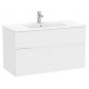 Pack mueble base de dos cajones + lavabo Unik VICTORIA-N - ROCA