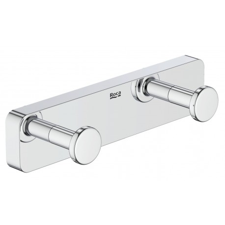 Percha doble con instalación mediante tornillería o adhesivo SONATA - ROCA
