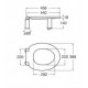  Asiento elevado para inodoro ACCESS - ROCA