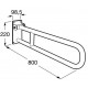 Asa de baño abatible acabado blanco 800mm COMFORT ACCESS - ROCA