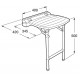 Asiento de ducha abatible COMFORT - ROCA