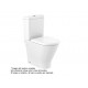 Round - Taza Roca Rimless® altura Comfort adosada a pared con salida dual para inodoro de tanque bajo - ROCA	