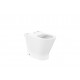 Round - Taza Roca Rimless® altura Comfort adosada a pared con salida dual para inodoro de tanque bajo - ROCA	