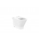 Round - Taza Roca Rimless® compacta adosada a pared con salida dual para inodoro de tanque bajo - ROCA