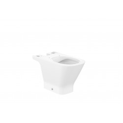 Square - Taza Roca Rimless® con salida dual para inodoro de tanque bajo - ROCA