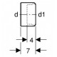 Adaptador para manguito de PVC - GEBERIT