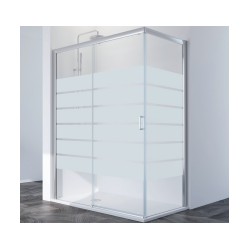 Mampara de ducha angular SUMMER SUM-320 2correderas + 2 fijas - PROFILTEK