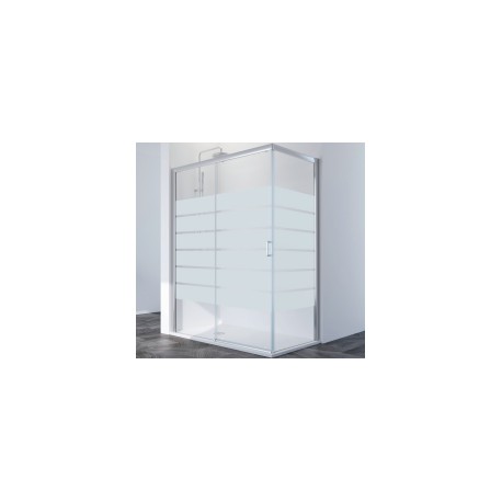 Mampara de ducha angular SUMMER SUM-320 2correderas + 2 fijas - PROFILTEK