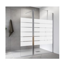 Mampara de ducha 1 fijo+ 1abatible HADA PLUS HD-240 - PROFILTEK