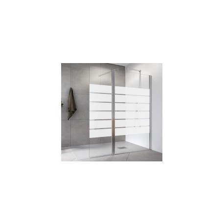 Mampara de ducha 1 fijo+ 1abatible HADA PLUS HD-240 - PROFILTEK