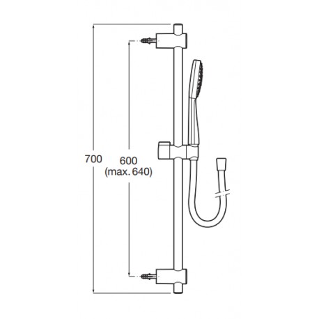 Kit de ducha de mano Stella 100 mm - ROCA